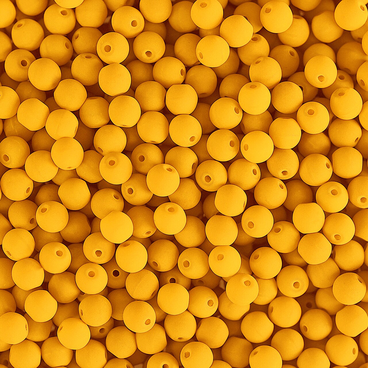 John Bead Czech Glass White Alabaster Velvet Round Bead 3 Strands